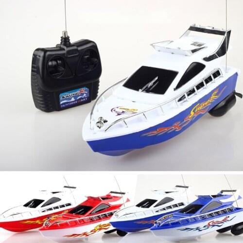 High Speed RC Boat Mini Remote Control Ship 20M High Performance Electric Boat Toy Birthday Xmas Gift for Kids Random Colors