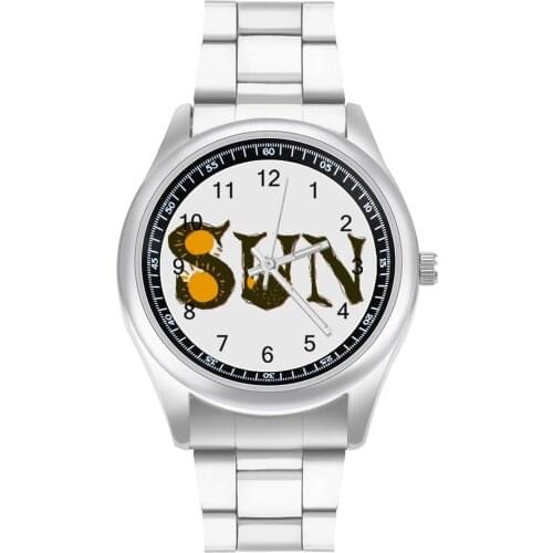 Solar Quartz Watch Wideband Vintage Wrist Watch Steel Ladies Travel Photo Wristwatch