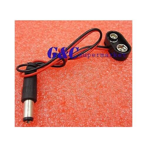 10 pcs Battery Power Cable Plug Clip 9V DC Barrel Jack Connector DIY