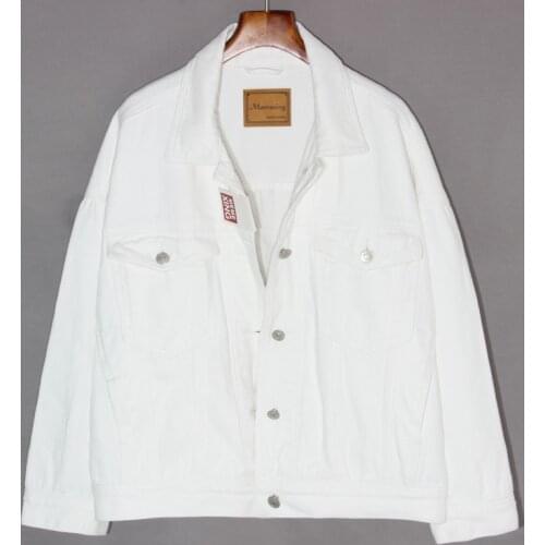 2021 Spring Vintage Denim Coat Women Autumn Loose Single-Breasted Jeans Jacket Ladies Clothes Casual Student Short Tops H1222