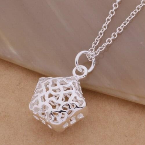 AN337 Hot Pendant Necklaces For Women Charm Silver Color Lucky 925 Fashion Jewelry Pendant Hollow Out Basket /bcpajtwa Atmajkta