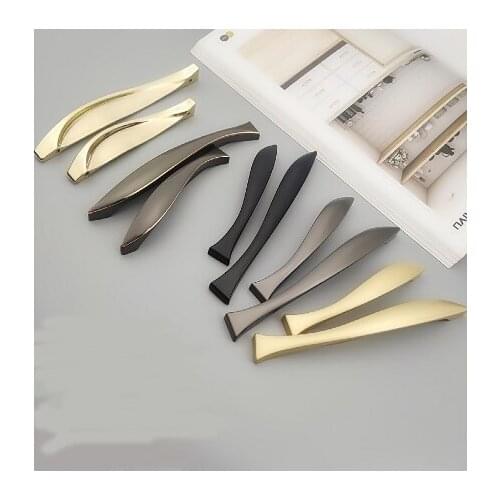 1PCS Light Luxury Cabinet Zinc Alloy Handles and Knobs Wardrobe Drawer Door Closet Dresser Pulls Furniture Hardware