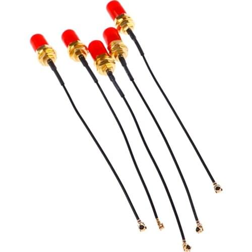 5pcs/lot SMA Extension Cable Straight Jack to uFL/u.FL/IPX/IPEX Female Connector Pigtail Antenna RF Pigtail Cable 10cm