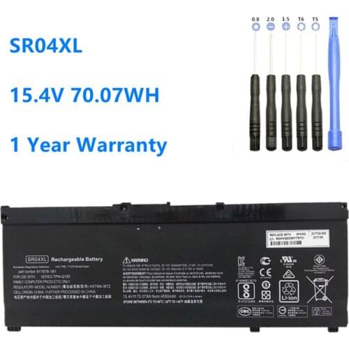 SR04XL Battery for HP OMEN 15-CE 15-CB 15-CE015DX 15-CB014ur TPN-Q193 TPN-Q194 TPN-C133 HSTNN-DB7W 917724-855 SR04 15.4V 70.07WH