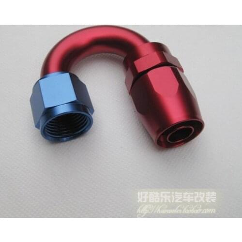 AN8 180Degree ReusableHose End(GBE0209-1808),Hight Quality Aluminum Oil cooler Hose Fittings