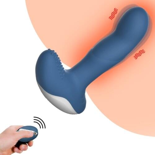 Anal Plug Vibrator Prostate Massager Wireless Remote Control Heating Orgasm Masturbator 7 Speeds Adult Sex Toys