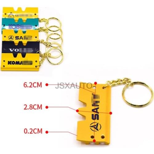 For excavator Cat Hitachi Komatsu Doosan Daewoo Kobelco Volvo Sumitomo chain shoe track shoe key chain key chain accessories
