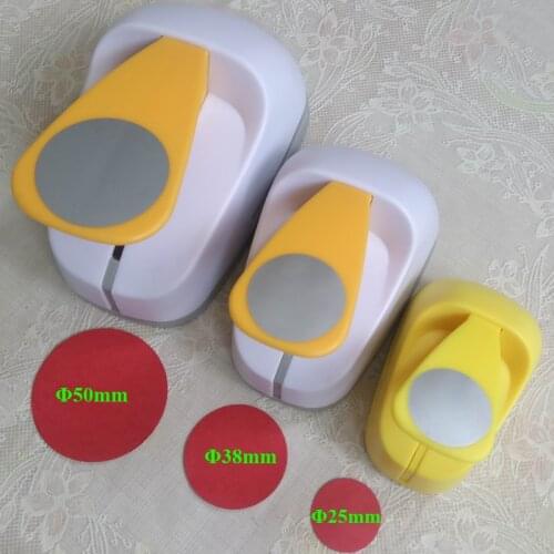 5cm 3.8cm 2.5cm Round shape craft punch set children manual DIY hole punches cortador de papel de scrapbook School Circle punch