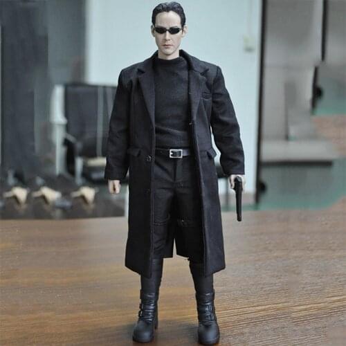 1/6 Scale KMF034 Custom Full Set The Matrix Keanu Reeves Action Figure for Collection