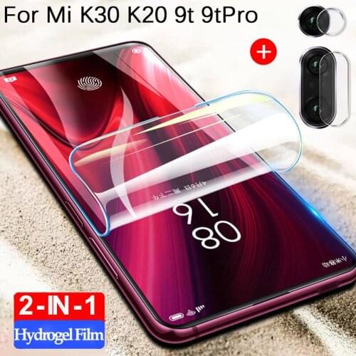 2in1 camera lens film Hydrogel Film For xiaomi Redmi K30 k 30 poco x2 K20 K20pro k20 pro 9t 9tpro 9T Pro Screen Protective Film