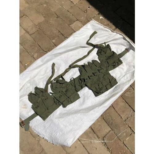 Surplus Chinese PLA Vietnam Canvas Type 63 Auto chest rig Ammo Pouch Bag Military War Reenactments