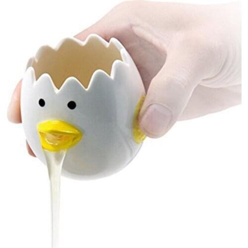 Ceramic Egg White Egg Yolk Separator Cute Creative Cartoon Egg Separator Household Baking Egg Liquid Separation Filter Artifact