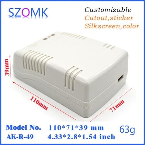 Project box for Diy housing outlet box (4 pcs) 110*71*39mm high quality abs plastic enclosure wall mounting equipment case