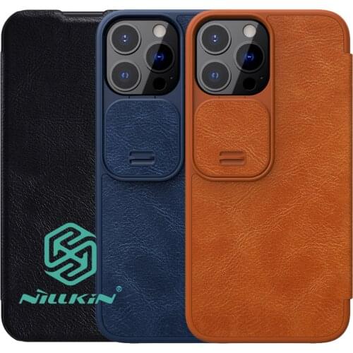 Wallet Flip Case For iPhone 13 Pro Max NILLKIN Qin Leather Camera Protection Slide Cover Coque Capinha Book