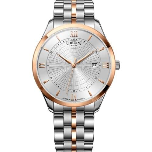 LOBINNI Fashion Mens Watches Top Luxury Brand Men Automatic Watch Self-Wind Mechanical Wristwatches Sapphire Mirror Clock