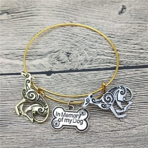 Trendy New Italian Greyhound Bangles Cute Italian Greyhound Dog Bangles Bracelets Fashion Animal Pet Jewellery