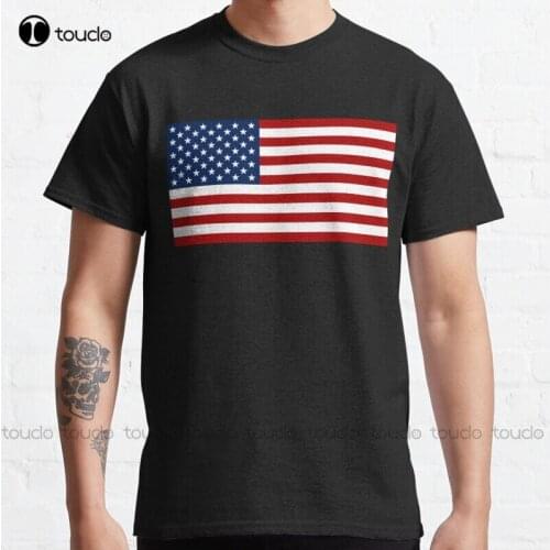 New The American Flag Classic T-Shirt Cotton Tee Shirt Unisex red tshirts for women