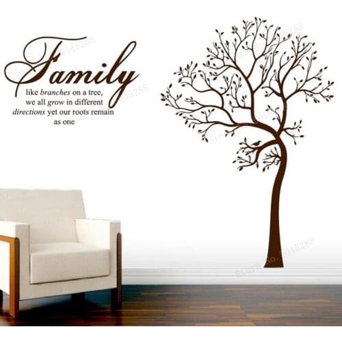 Newest Family Tree Wall Stickers Home Decor Living Room Bedroom Wall Decals Poster Adhesive DIY Home Decoration Wallpaper LL1126