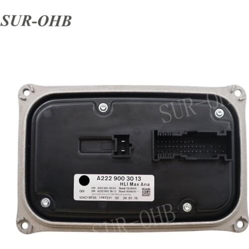New E Class W213 LED A2229003013 Headlight HLI Max HW A2139015504 SW Control Module A2139007208 Ballast for W222 car Headlamps