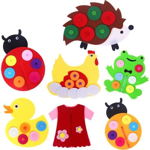 Kids Handleiding DIY Weave Doek Early Education Montessori Toys DIY Cloth Montessori Teaching Aids Baby Material Teaching Toys
