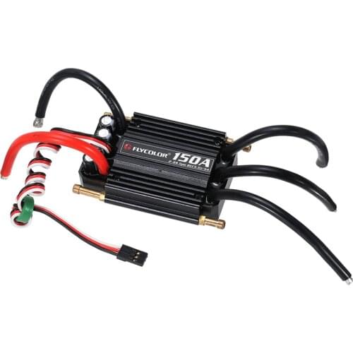 Original Flycolor Waterproof 150A Brushless ESC Electronic Speed Controller with 5.5V/5A BEC for RC Boat Parts