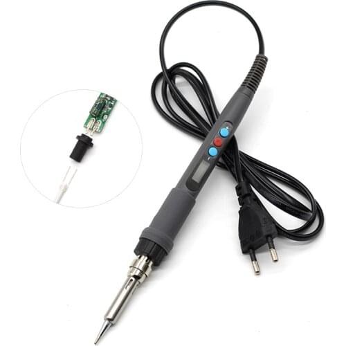 Soldering Iron LCD Digital Temperature Adjustable Electric Soldering Iron Mini Soldering Station AC220V 110V 60W 936d