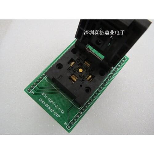 Clamshell 100%New&Original QFN-40BT-0.4-01 QFN40 0.4mm IC Burning seat Adapter testing seat Test Socket test bench in the stock