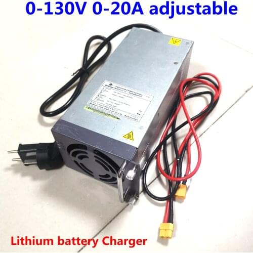 GTK 0-130V 0-20A adjustable Charger for 24v 36v 48v 60v 72v 84v 96v battery 0-130V 0-20A CC CV Power Supply