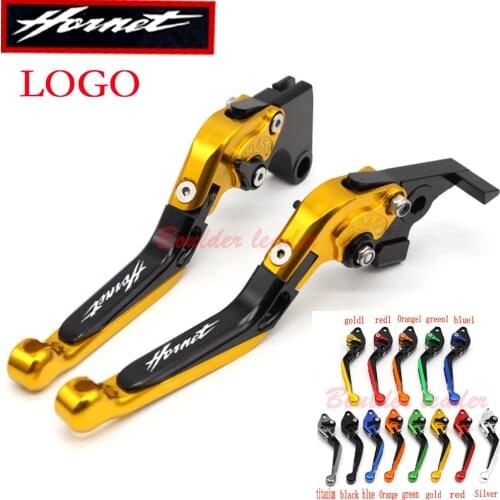 !With Logo CNC Golden Red Motorcycle Brake Clutch Levers For Honda CB600F / CB650F Hornet 2007-2013 2008 2009 2010 2011 2012