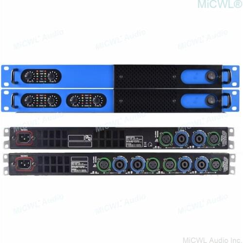 New Generation High-Power 6400 Watt Digital Power Amplifier 4 Way DJ Karaoke Stage Studio 6400W Drive 800W Horn Each Channel