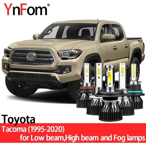 YNFOM LED headlights kit for Toyota Tacoma N1 N2 N3 TRD PRO 1995-2020 low/high beam,foglamp,car accessories,car headlight bulbs