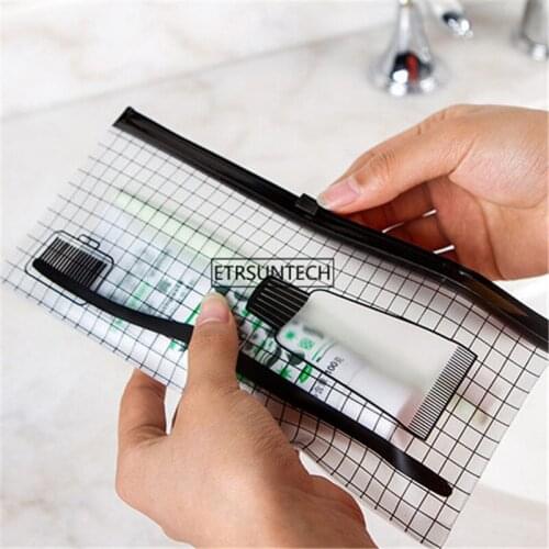 100pcs Portable Lipstick Travel Cosmetic Bag Lightweight Waterproof Storage Student Stationery Storage Bag