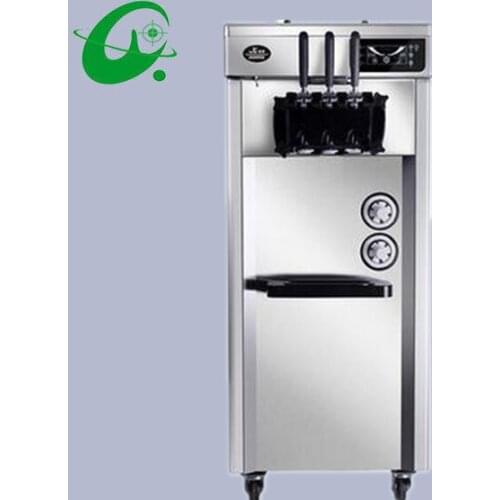 16~22L/H Commercial Soft Ice Cream Making Maker Rainbow Vertical soft ice cream machine with Jam