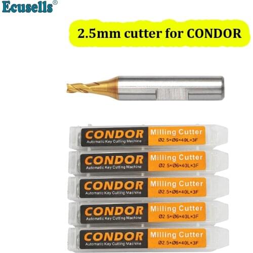 2.5mm Milling Cutter Probe for Xhorse CONDOR XC MINI Plus XC-007 Dolphin XP-005 XP-007 Key Cutting Machine