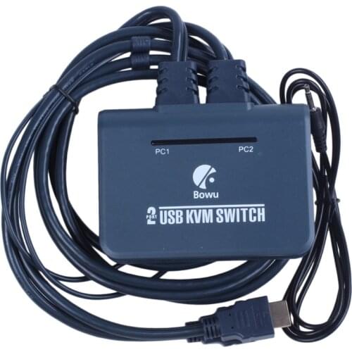2 Port HDMI KVM Switch with Cables EL-21UHC