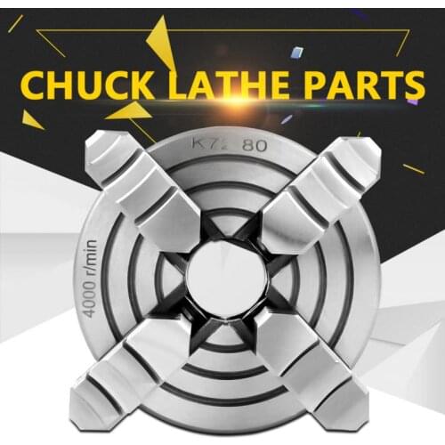 3inch K72-80 4-Jaw Independent Reversible Jaw Metal Lathe Drill Chuck Turning Machine Tools Lathe Accessories drill chuck