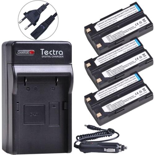 3PCS 2600mAh 54344 Battery+AC Wall Charger for Trimble 29518 46607 52030 38403 5700 5800 R7 R8 GNSS MT1000 GPS Receiver