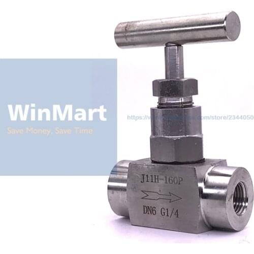 304 Stainless Steel 1/2" BSP female Thread Flow Control Shut off Needle Valve for water gas oil