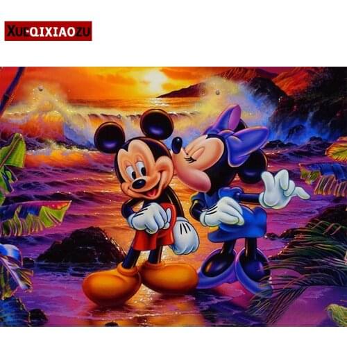 Disney Diamond Embroidery Paintings Dumbo Stitch Mickey Minnie 5D DIY Full Square/Round Mosaic Cross Stitch Kit Home Decoration