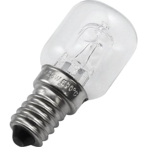 E14 High Temperature Bulb 500 Degrees 25W Halogen Bubble Oven Bulb E14 250V 25W Quartz Bulb