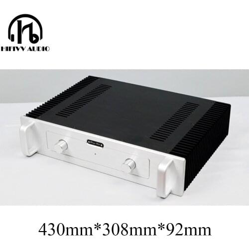 All Aluminum Class A Audio Amplifier Chassis with Heat dissipation preamplifier case on both sides 430mm*308mm*92mm
