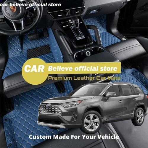 High quality Leather Car Floor mats for Toyota Rav4 Rav 4 Hybrid 2020 Carpets Rugs Pads Accessories