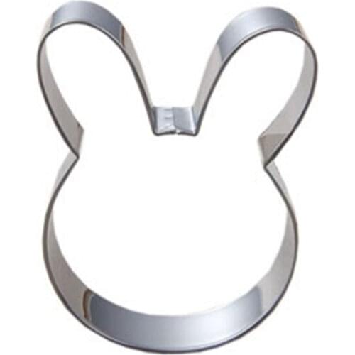 Bunny Rabbit Shape Cookie Egg Tools Cutter Pancake Mould Biscuit Press Stamp Mold Stainless Steel Cake Decorating Kitchen Shop