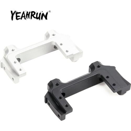 YEAHRUN Alloy Front beam bracket Servo Relocation Bumper Mount for SCX10 II AX90046 90047