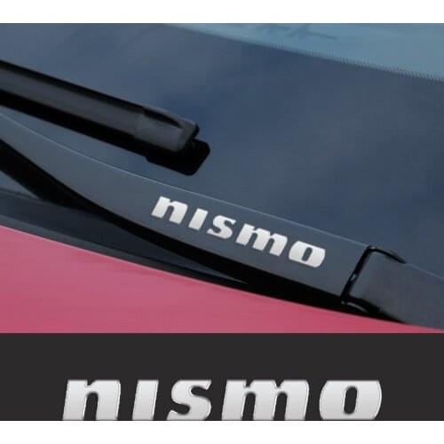 Metal Car Window Wiper Stickers Emblem For Nissan Nismo Accessories Car Styling