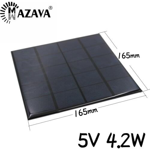 840mA 5V 4.2W Mini Solar Panel Solar Cells DIY For Light Cell Phone Toys Chargers Portable High Quality DIY Education