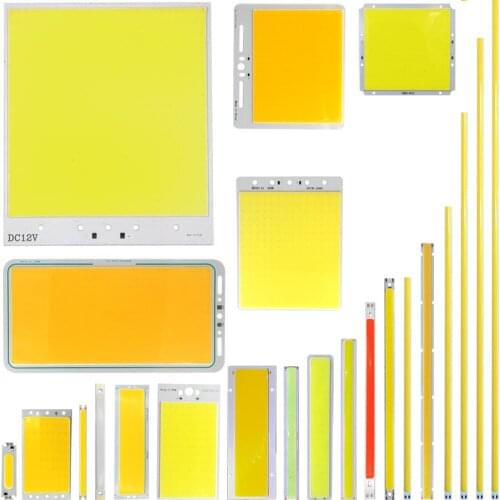 DC 12V COB LED Chip Panel Light Bulb 2W-300W All Size COB LED Module Warm Nature Cool White Red Green Blue Color for DIY Lamp