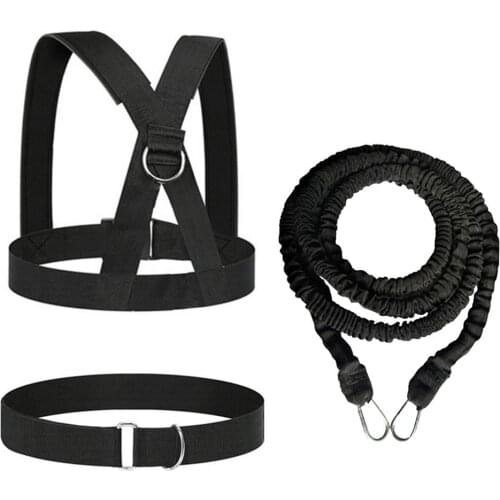 Physical Training Rope Set Double Pull Resistance Rope Strengthen Muscles Fitness Equipments For Vertical Jump Lateral Movement