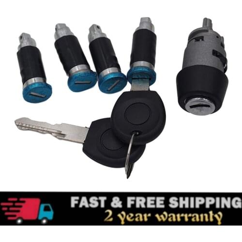 191905855 357905855B Steering Ignition Switch Lock Cylinder w/key for VW Beetle 1971-Up Audi for T3 Ghia Bus