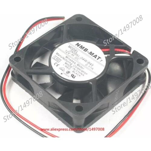 NMB-MAT 2406KL-04W-B49 L50 DC 12V 0.17A 3-Wire 60x60x15mm Server Cooling Fan